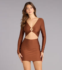 Nova Edge Cutout Hardware Mini Dress Airily