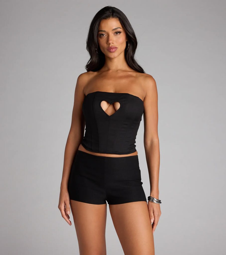 Heartbreaker Status Lace-Up Corset Top Airily