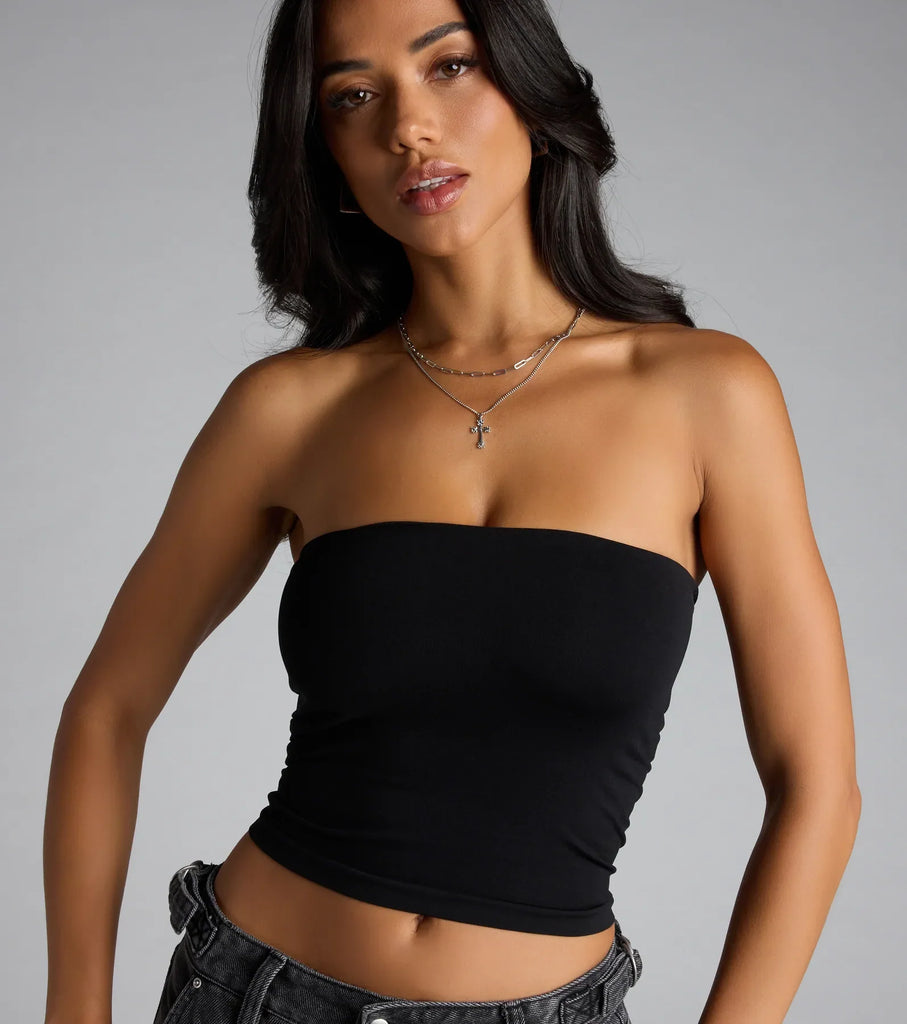 Smoothing Tube Top Strapless Non-Slip Everyday Airily