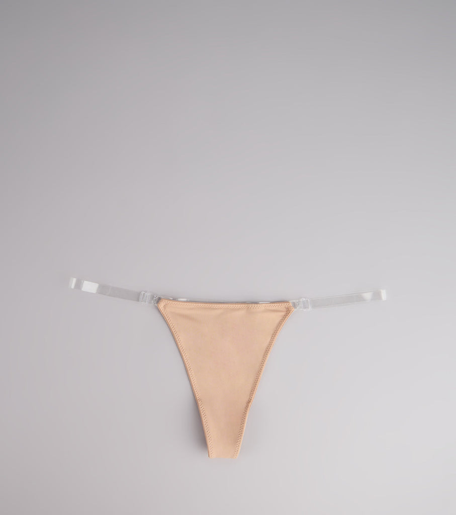 Clear Strap Thong Adjustable Seamless No Show Airily