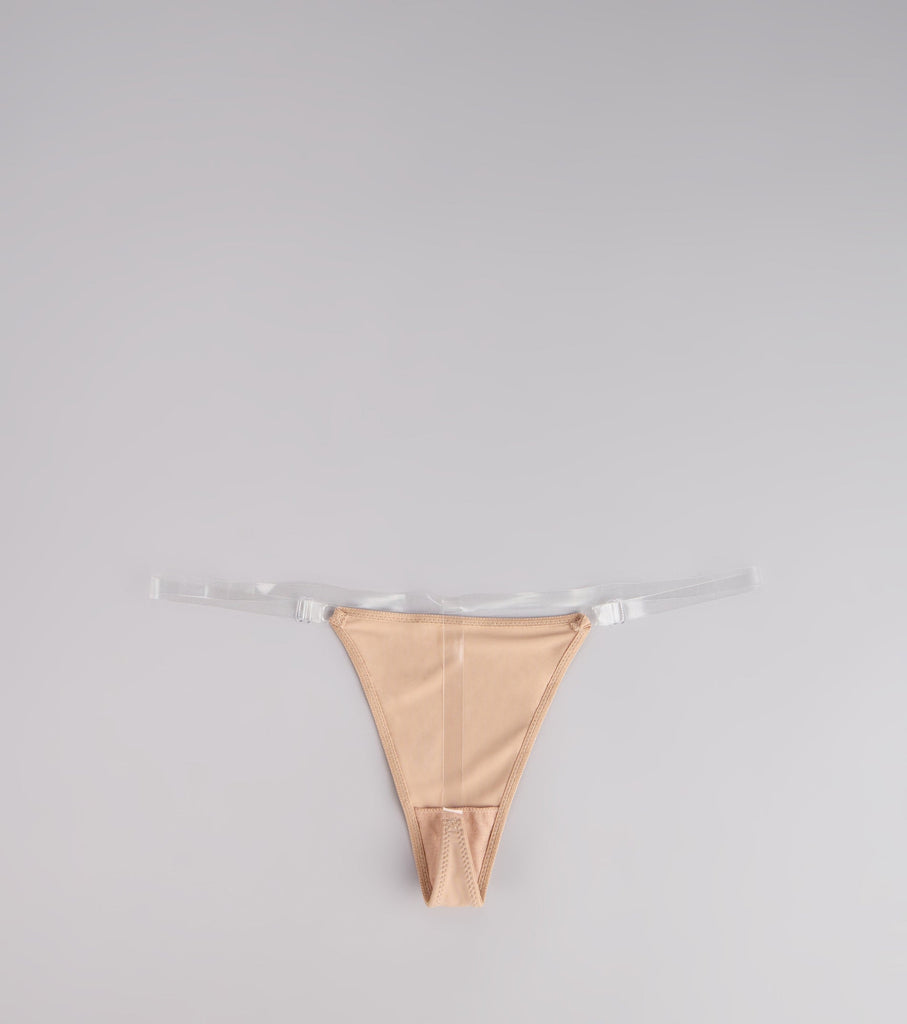 Clear Strap Thong Adjustable Seamless No Show Airily