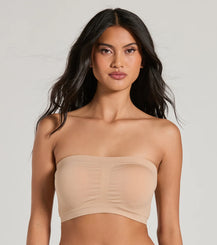 Seamless Sculpt Bandeau Bra Strapless Removable Cups Airily