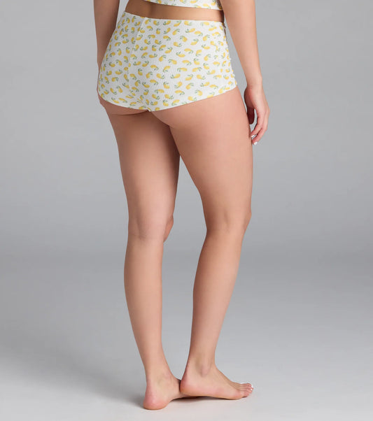 Cutie Lemon Knit Pajama Shorts Airily