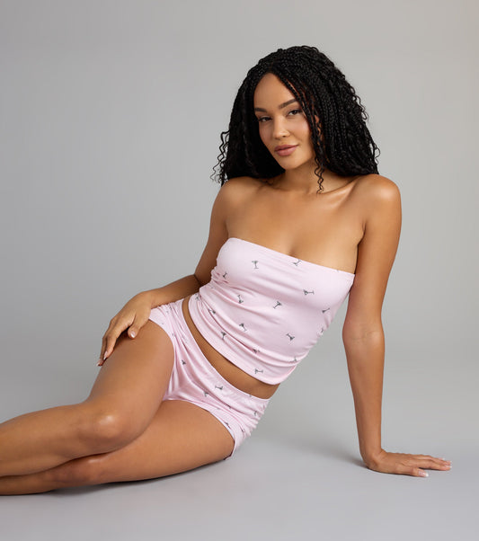 Cutie Hot Dog Rib Pajama Shorts Airily