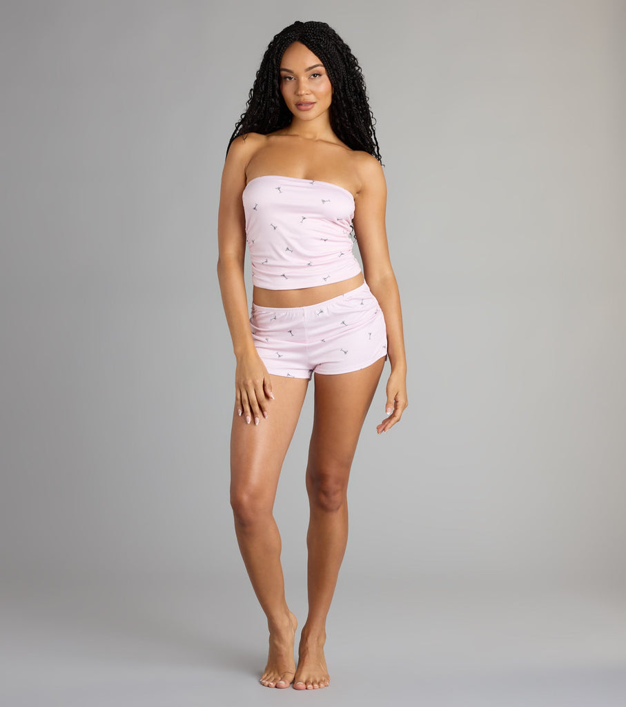 Cutie Martini Knit Pajama Shorts Airily