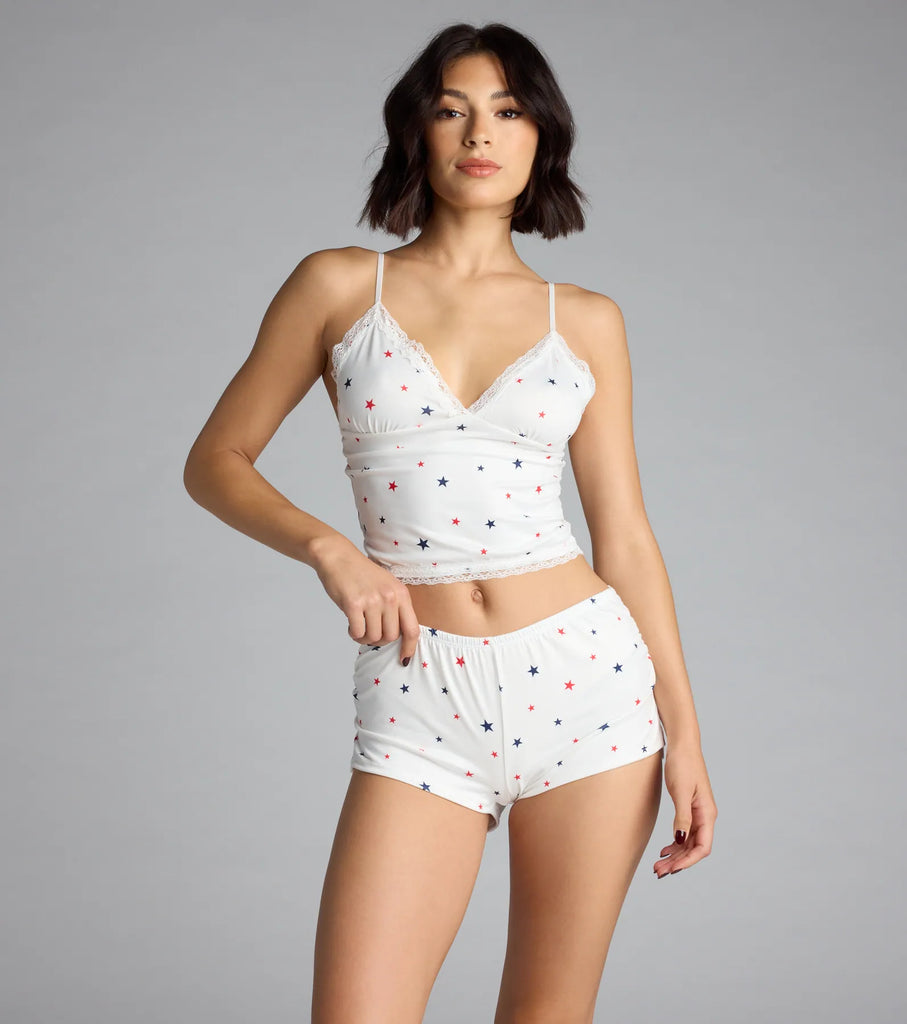 Cutie Star Knit Pajama Shorts Airily