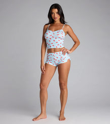 Cutie Popsicle Rib Pajama Shorts Airily