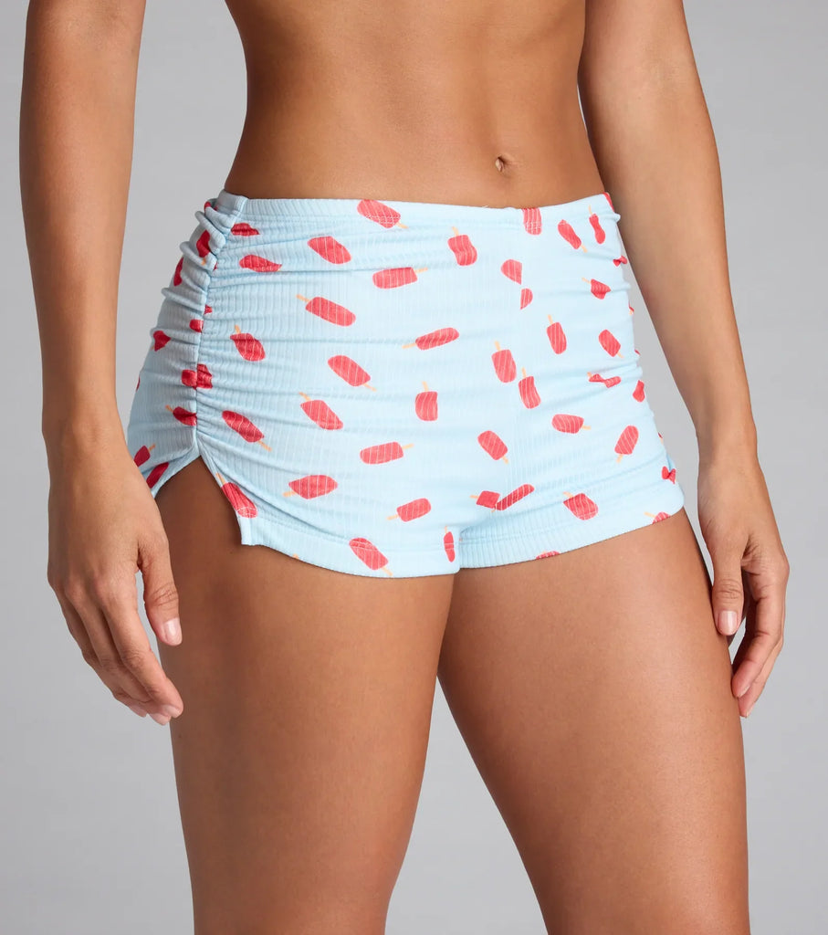 Cutie Popsicle Rib Pajama Shorts Airily