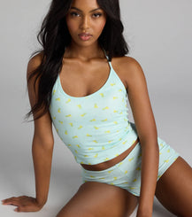 Cutie Margarita Rib Halter Pajama Top Airily