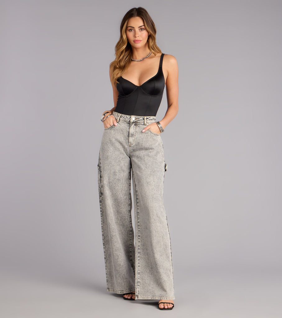 Quiet Glow Satin Bodysuit Airily