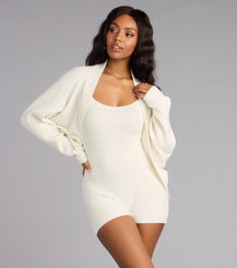 Cozy Chenille Knit Romper Airily