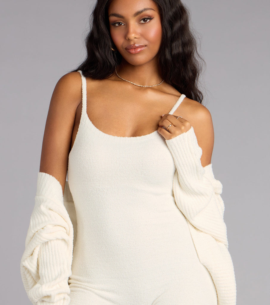 Cozy Chenille Knit Romper Airily