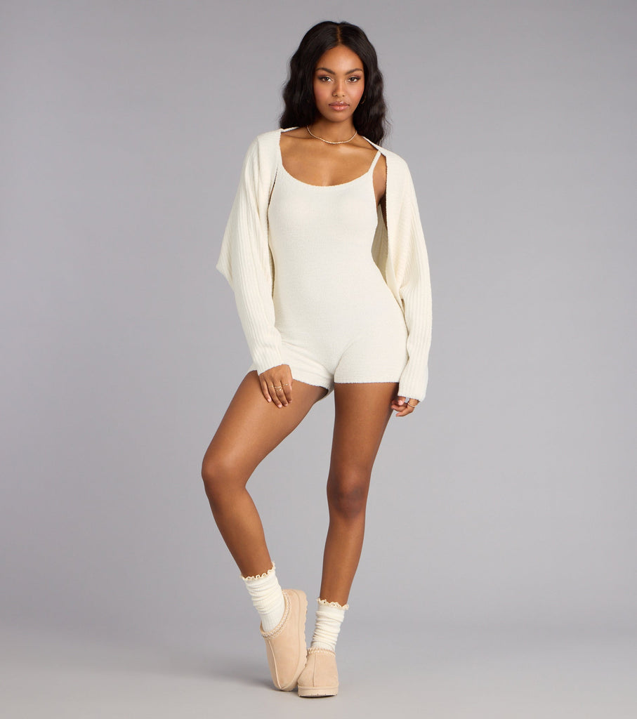 Fall Mornings Chenille Knit Cardigan Airily