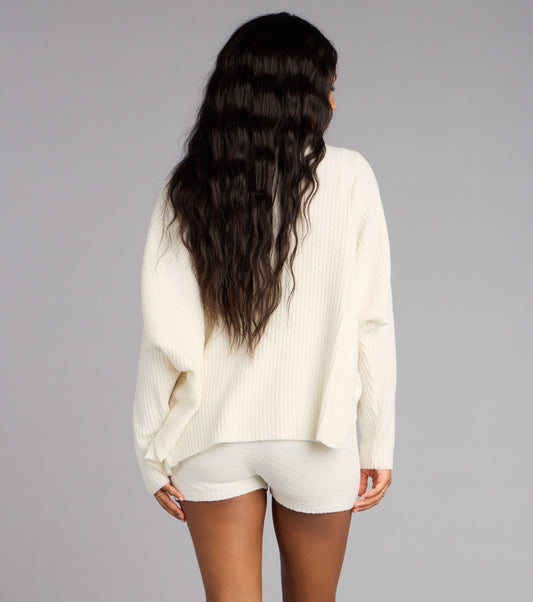 Fall Mornings Chenille Knit Cardigan Airily